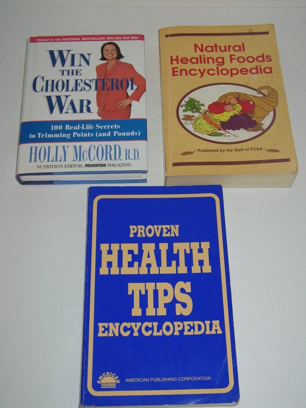 3 Health Related Books ~ Cholesterol, Healing Foods & Health Tips Encylopedia 97